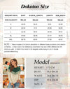 Dokotoo Womens Color Block Sweaters Long Sleeve Crewneck Pullover Knit Jumper Tops