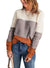 Dokotoo Womens Color Block Sweaters Long Sleeve Crewneck Pullover Knit Jumper Tops